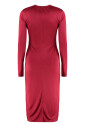 gathered-front-jersey-dress-with-brooch