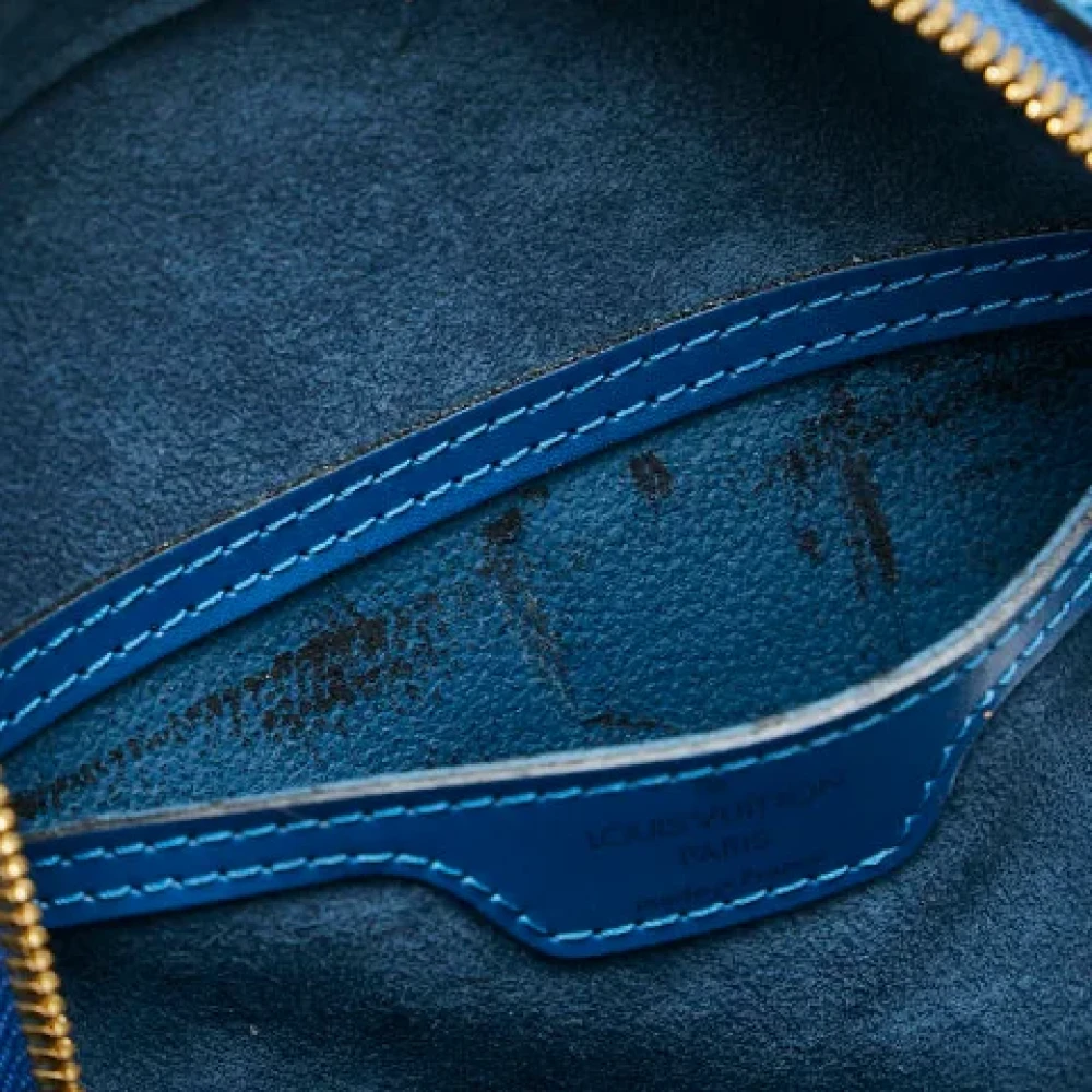 Louis Vuitton Vintage Pre-owned Leather backpacks Blue Dames