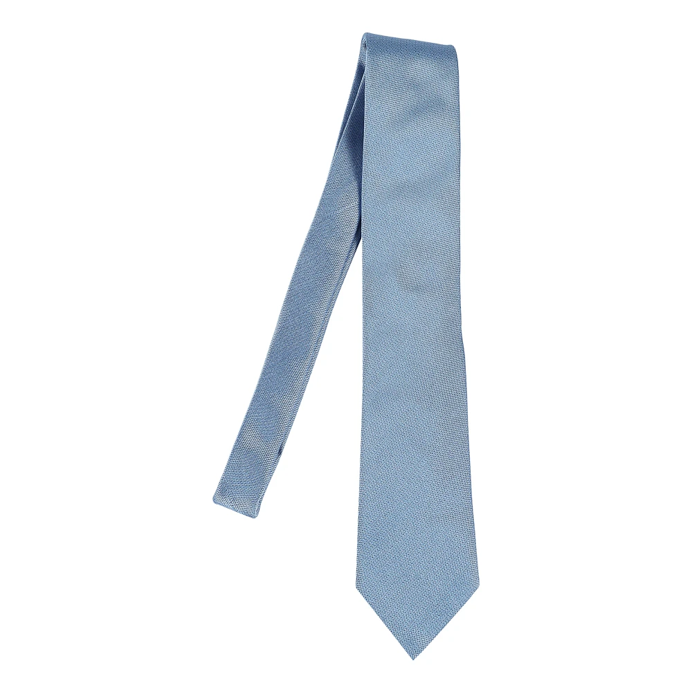 Ermenegildo Zegna Elegante Zijden Stropdas voor Heren Blue Heren