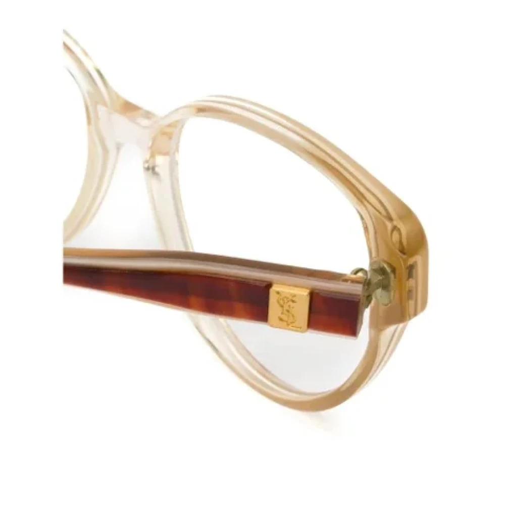 Yves Saint Laurent Vintage Pre-owned Acetate sunglasses Orange Dames