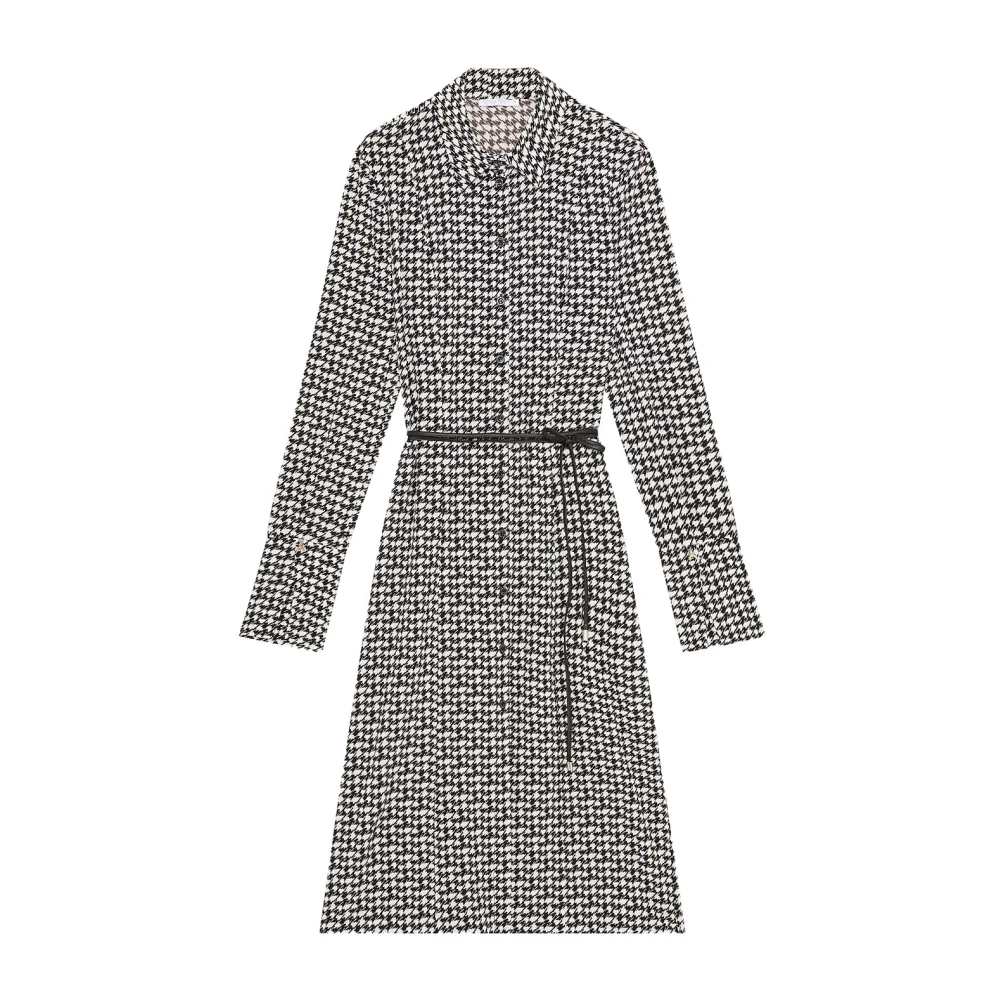 PATRIZIA PEPE Essentiële Chemisier Jurk Art. 8A1482A033 Gray Dames