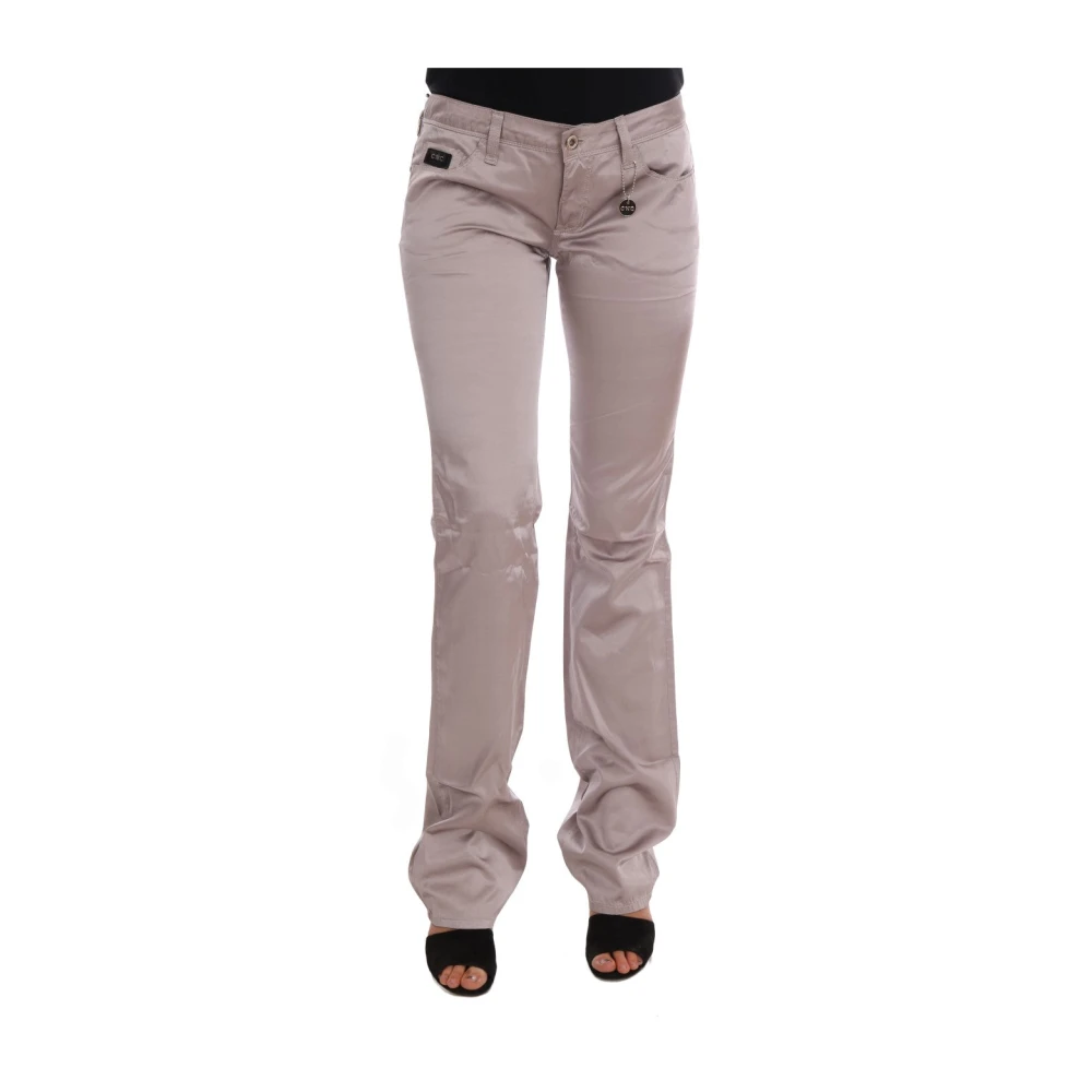 Costume National Wide Trousers Beige Dames