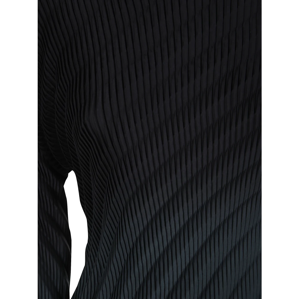 Issey Miyake Geplooide Shirt Black Dames