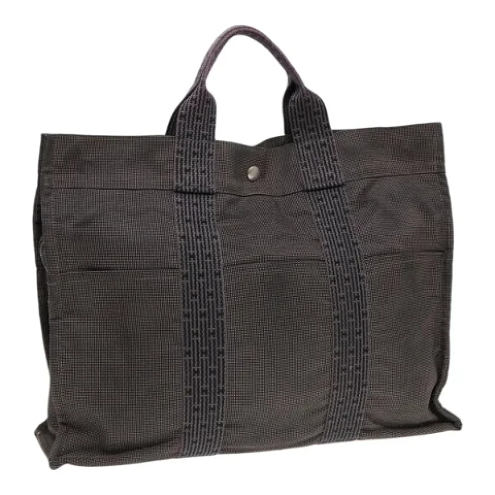 Hermès Vintage Pre-owned Canvas totes Gray Dames