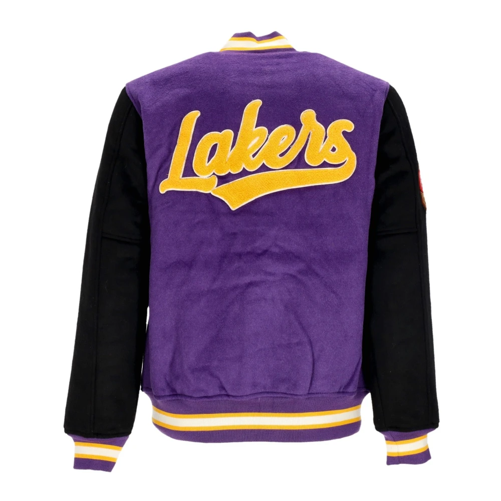 Mitchell & Ness NBA Team Legacy Varsity Jacket Purple Heren