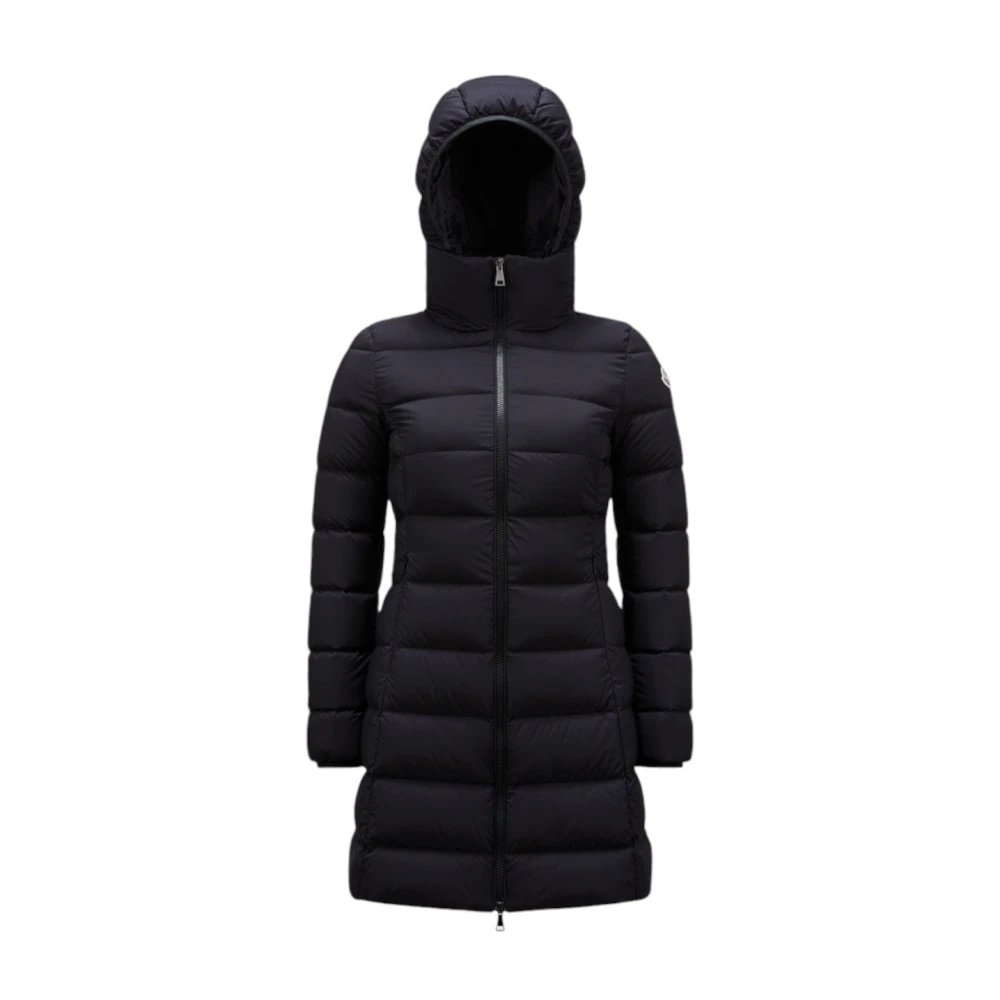 Moncler Lange Donsjas Black Dames