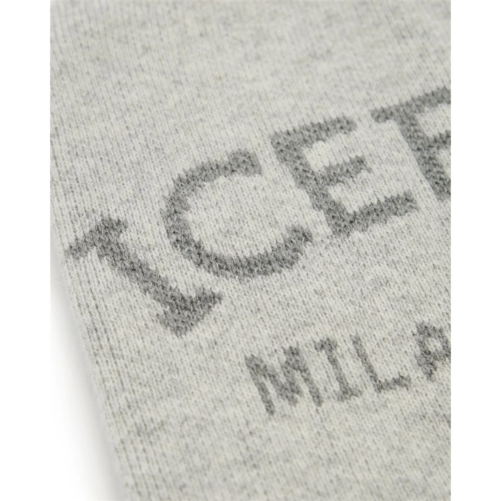 Iceberg Gebreide muts met jacquard vakmanschap Gray Dames