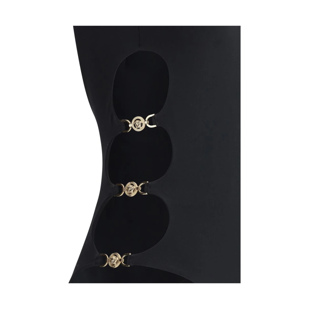 Versace Badpak met Medusa-logo plaques Black Dames