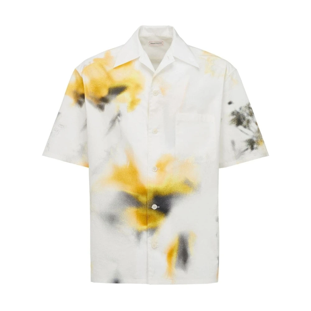 Alexander mcqueen Shirt met verborgen bloemenprint White Heren