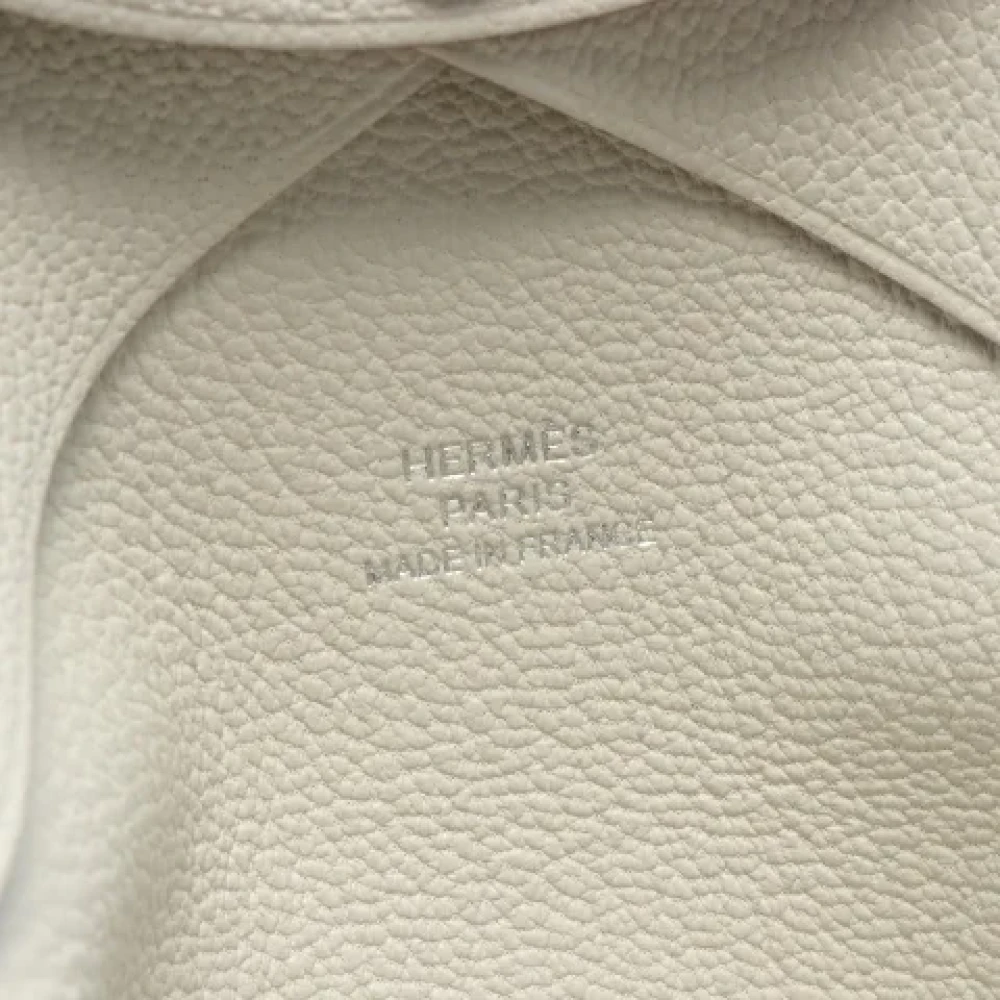 Hermès Vintage Pre-owned Leather wallets Beige Dames