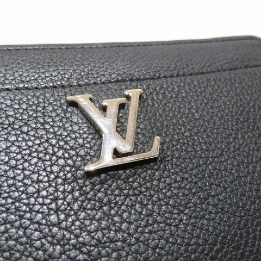 Louis Vuitton Vintage Pre-owned Leather wallets Black Dames
