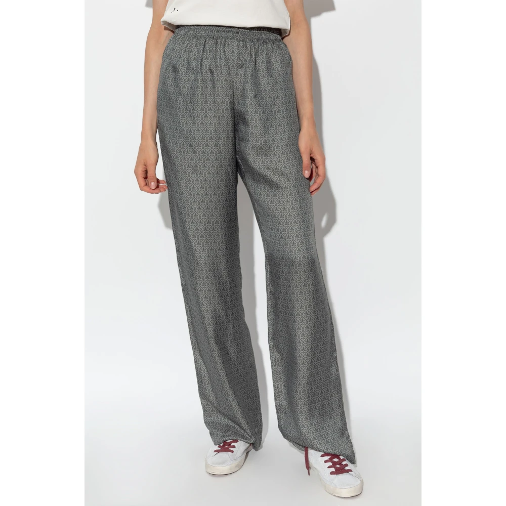 Golden Goose Gestreepte loszittende broek Gray Dames