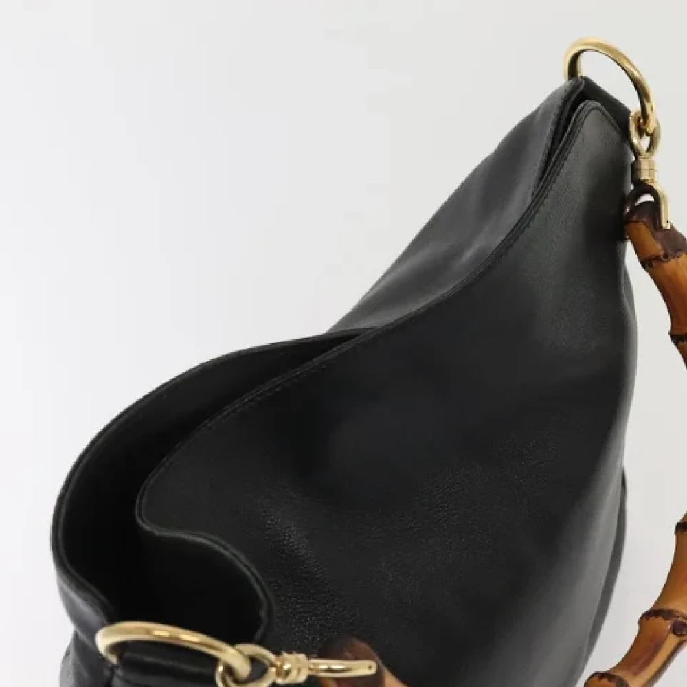 Gucci Vintage Pre-owned Leather handbags Black Dames