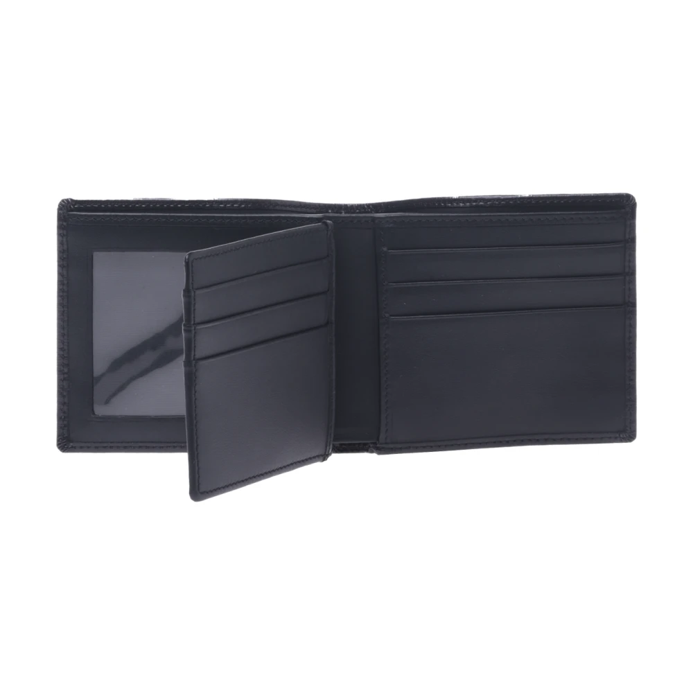 Baldinini Wallet in black palmellato leather Black Heren