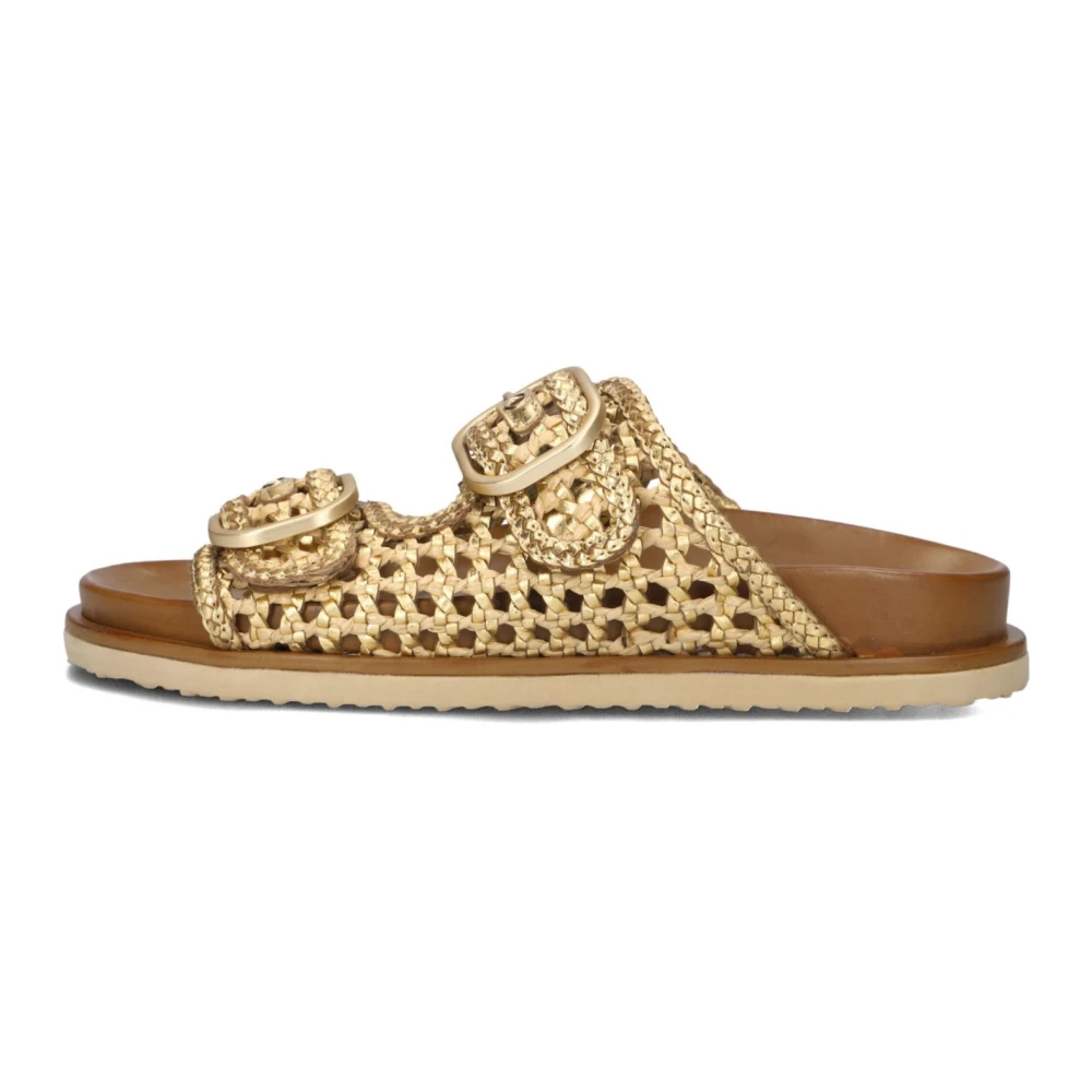 Inuovo Femme Jaune Chaussures, Taille: 37 Eu Élégantes Sandales D`Été
