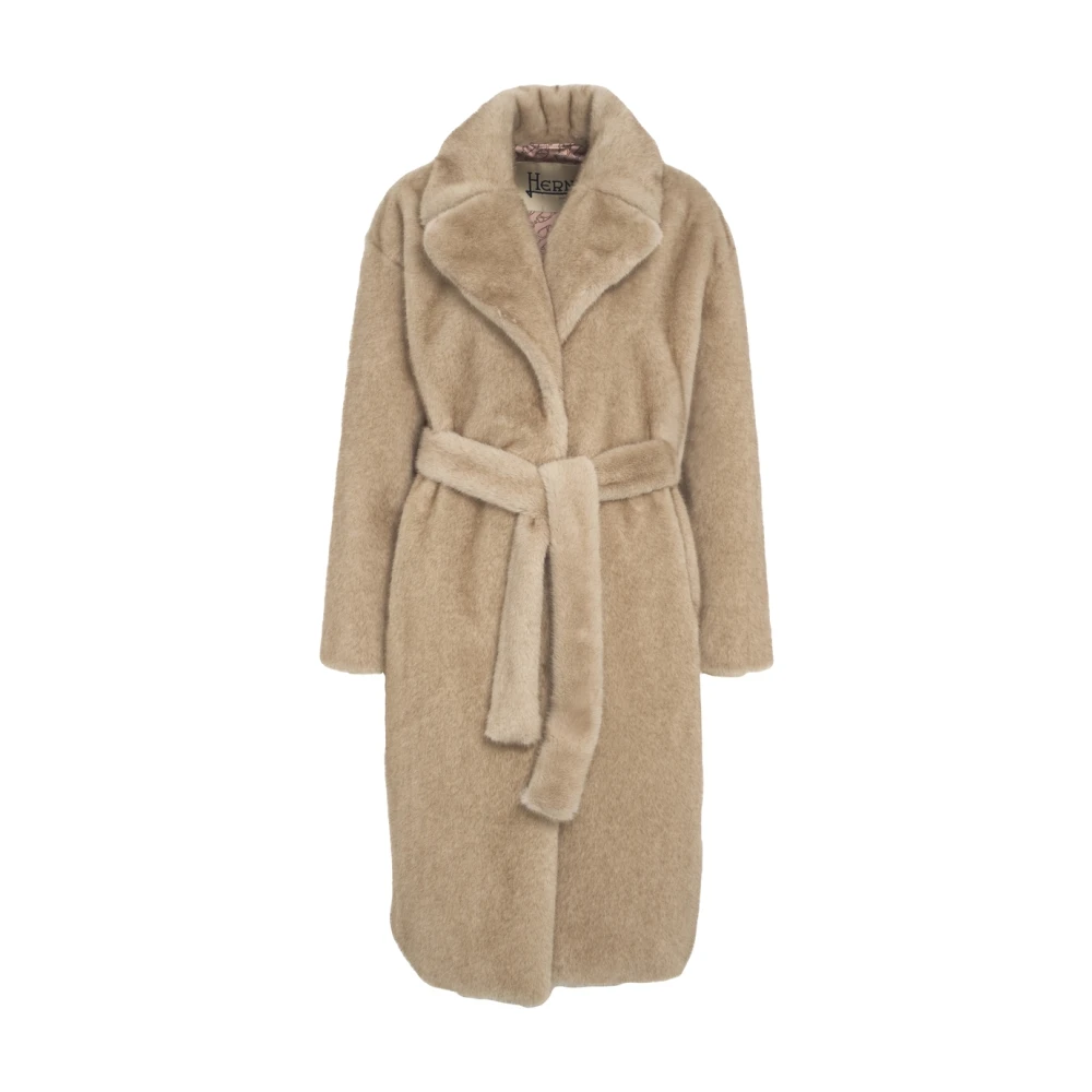Herno Damen Beige Mäntel, Xlgröße: