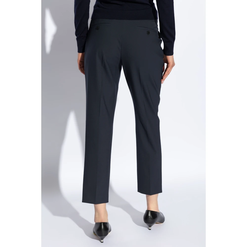 Theory Wollen broek Blue Dames