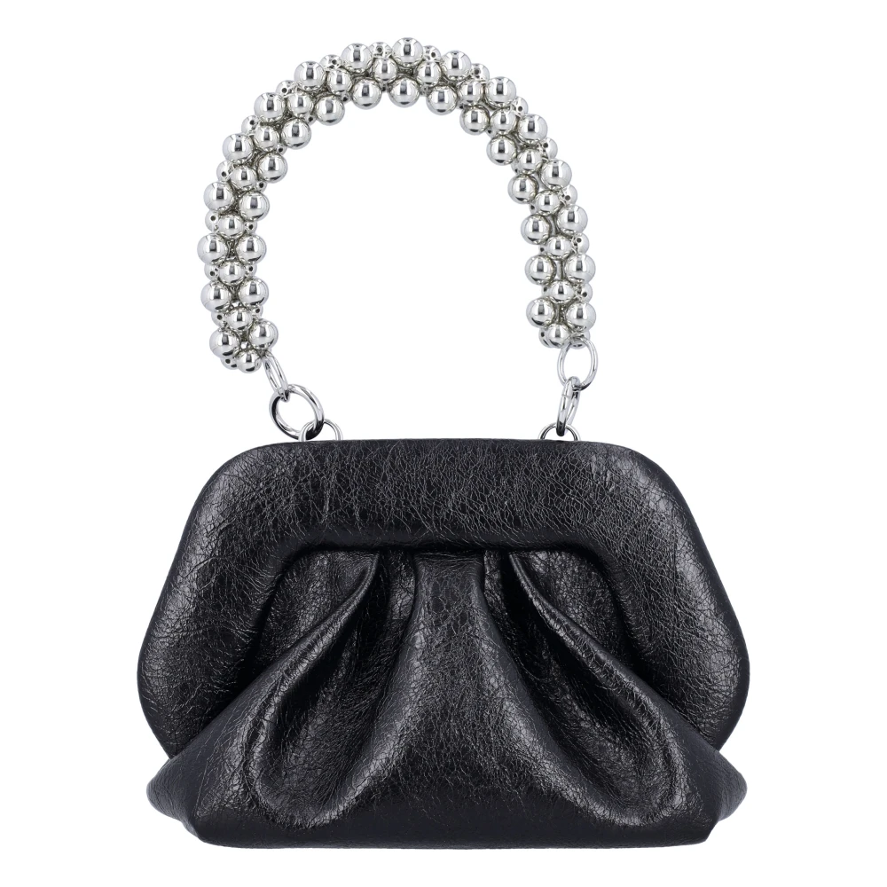 THEMOIRè Zwarte kralen handvat Clutch tas Black Dames