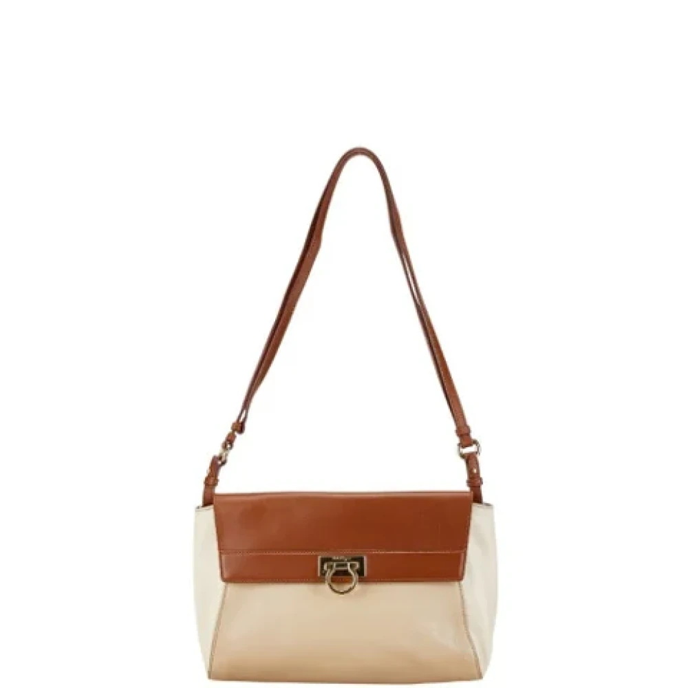 Salvatore Ferragamo Pre-owned Leather shoulder-bags Multicolor Dames