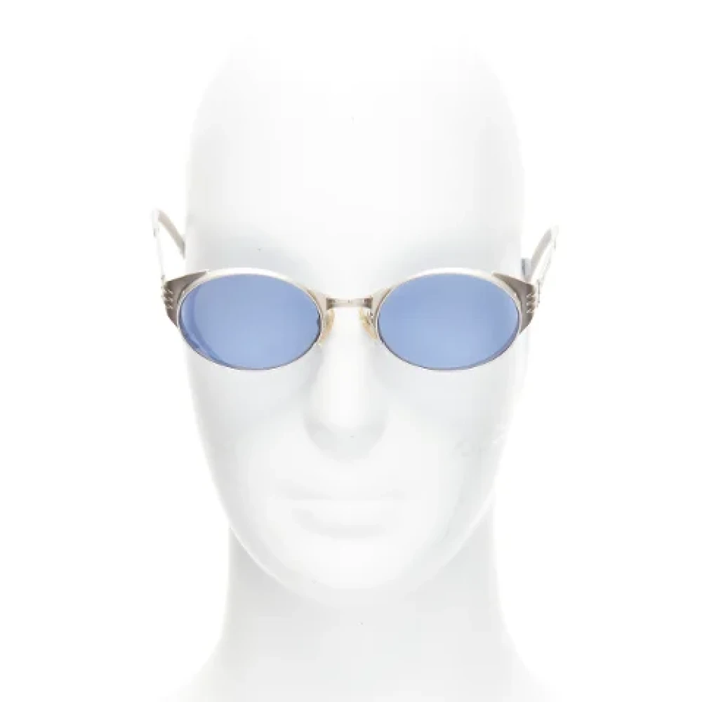 Jean Paul Gaultier Pre-owned Metal sunglasses Blue Dames