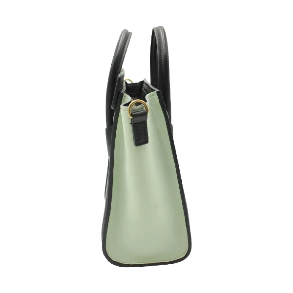 Celine Vintage Pre-owned Leather celine-bags Green Dames
