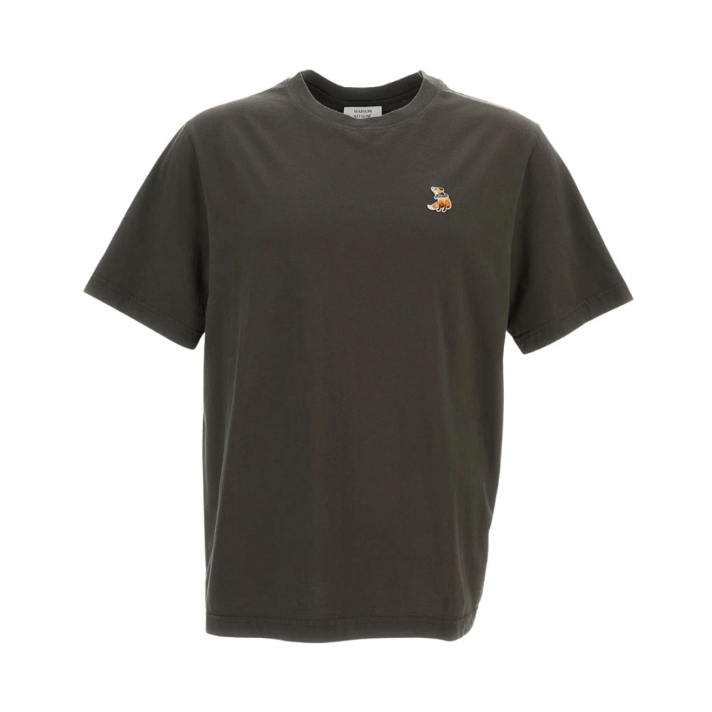 Maison Kitsuné Men's Gray T-Shirts, S, Jersey T-Shirt