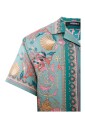 chemise-en-soie-coloree-a-manches-courtes