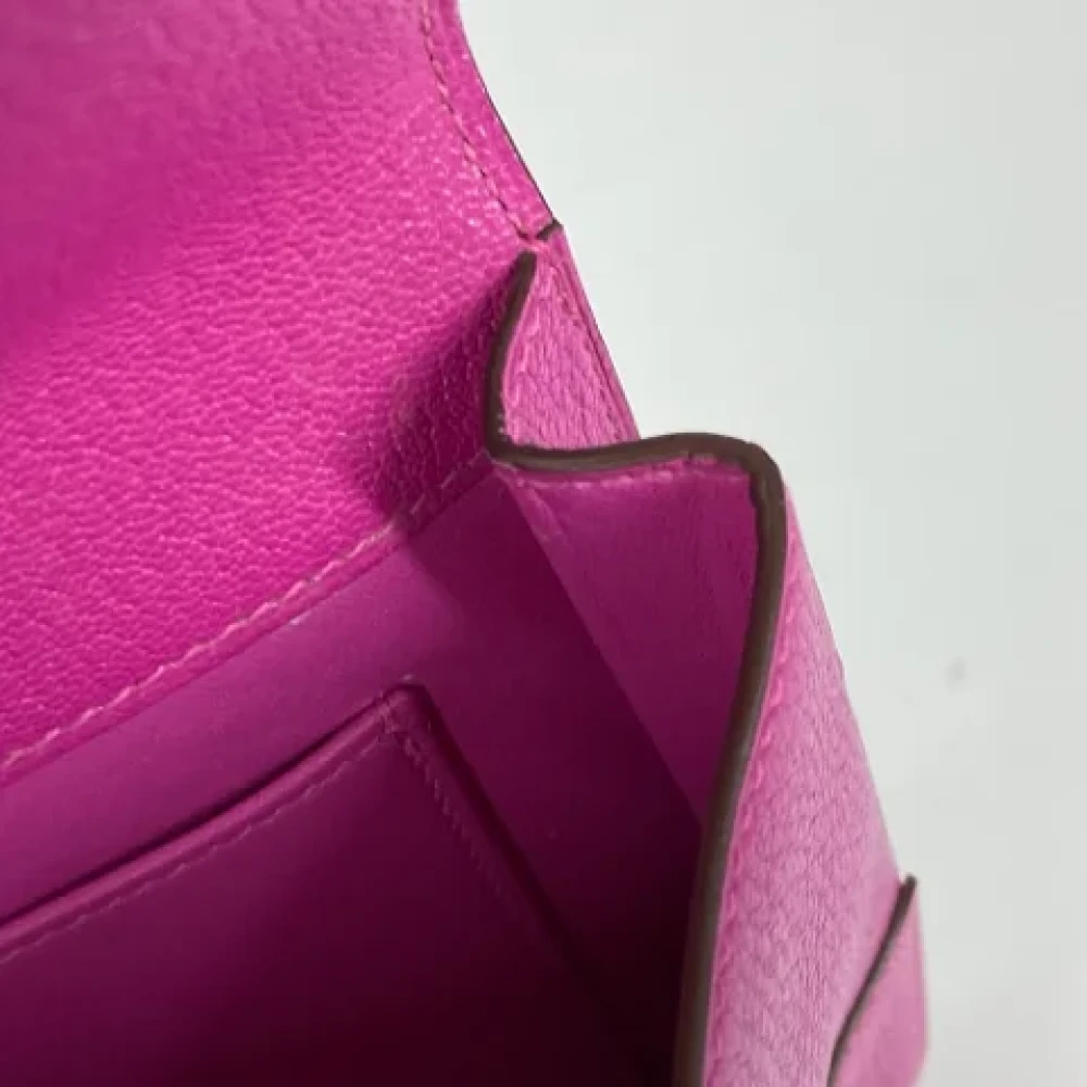 Hermès Vintage Pre-owned Leather clutches Purple Dames