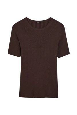 Satin Rib Knit Top