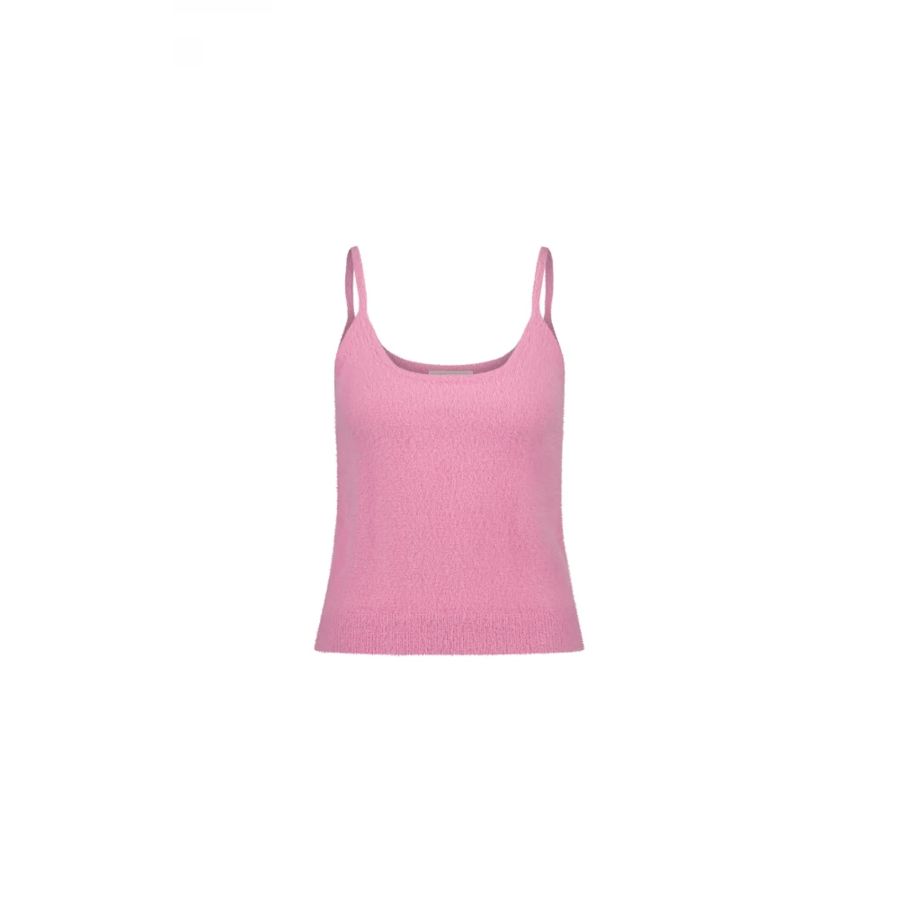 Fabienne Chapot Roze Ronde Hals Dames Top Pink Dames
