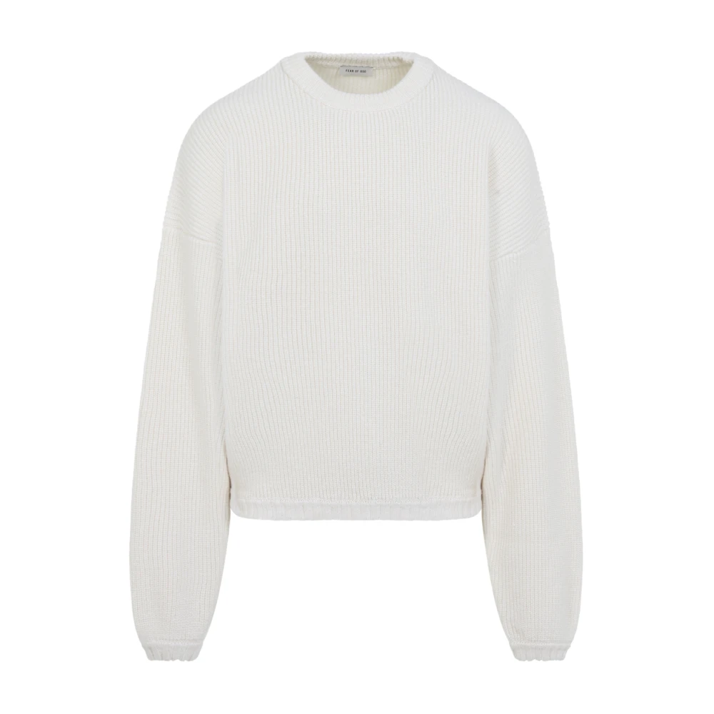 Fear Of God Beige Round-Neck Knitwear, Male, M, Crew Neck Jumper