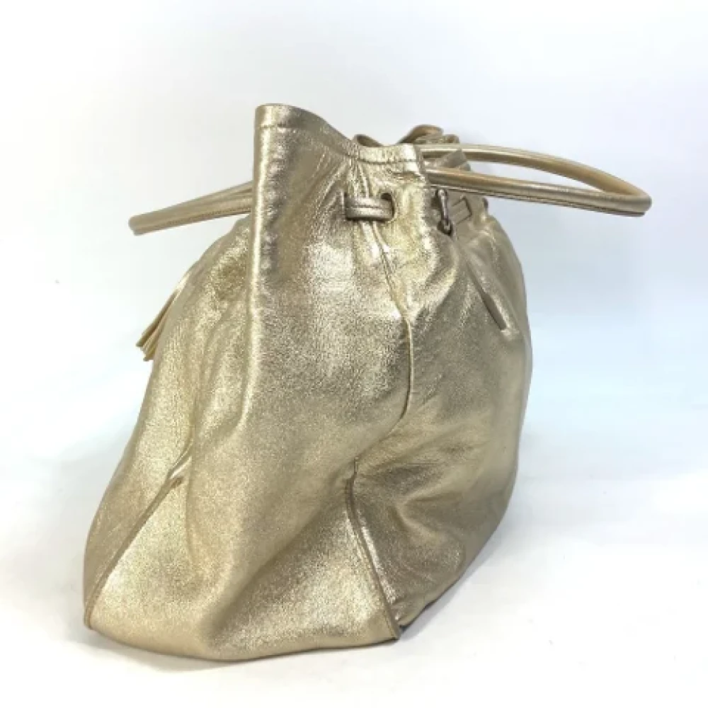 Prada Vintage Pre-owned Leather prada-bags Yellow Dames