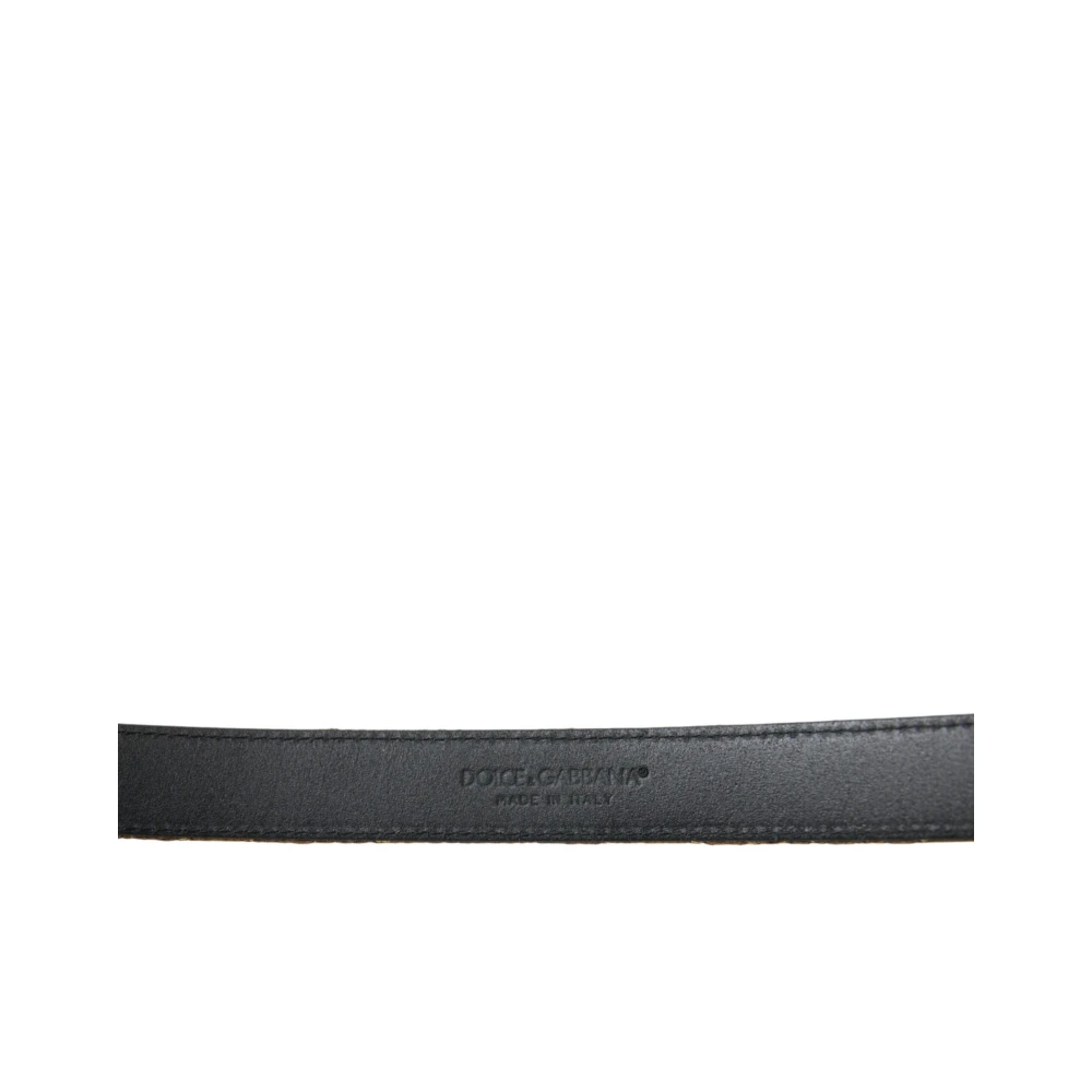 Dolce & Gabbana Elegante gouden leren riem Yellow Heren