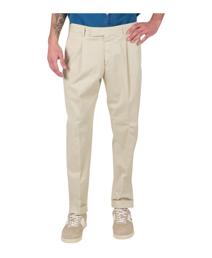 pantalon-en-coton-stretch-rebel-sable