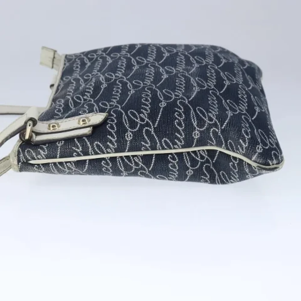 Gucci Vintage Pre-owned Canvas gucci-bags Blue Dames