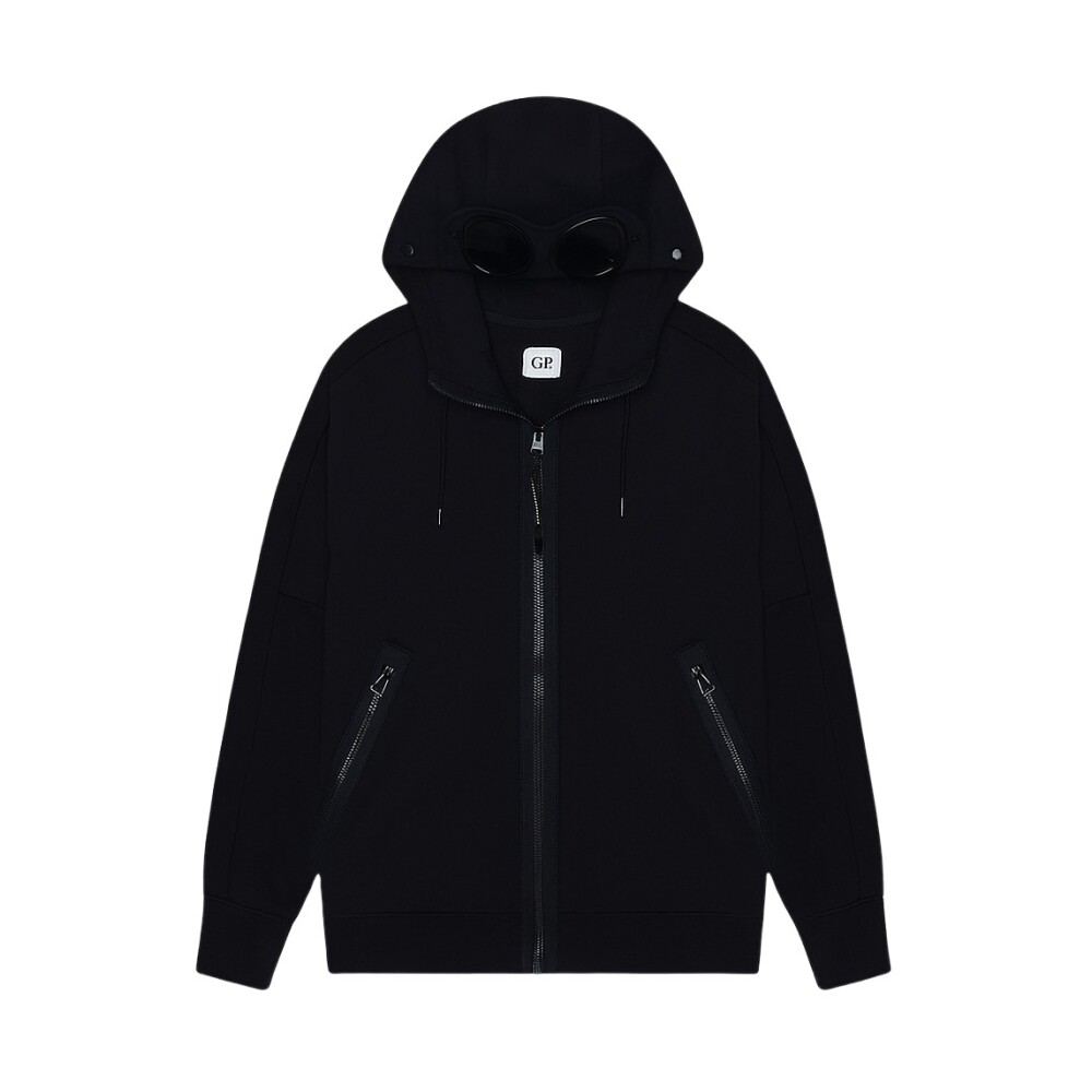 【C.P. Company】Hood Zip Up Black White 25SS 24291803_55712514_1000.jpg