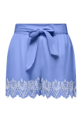 Tulum Embroidered Loose Belt Short