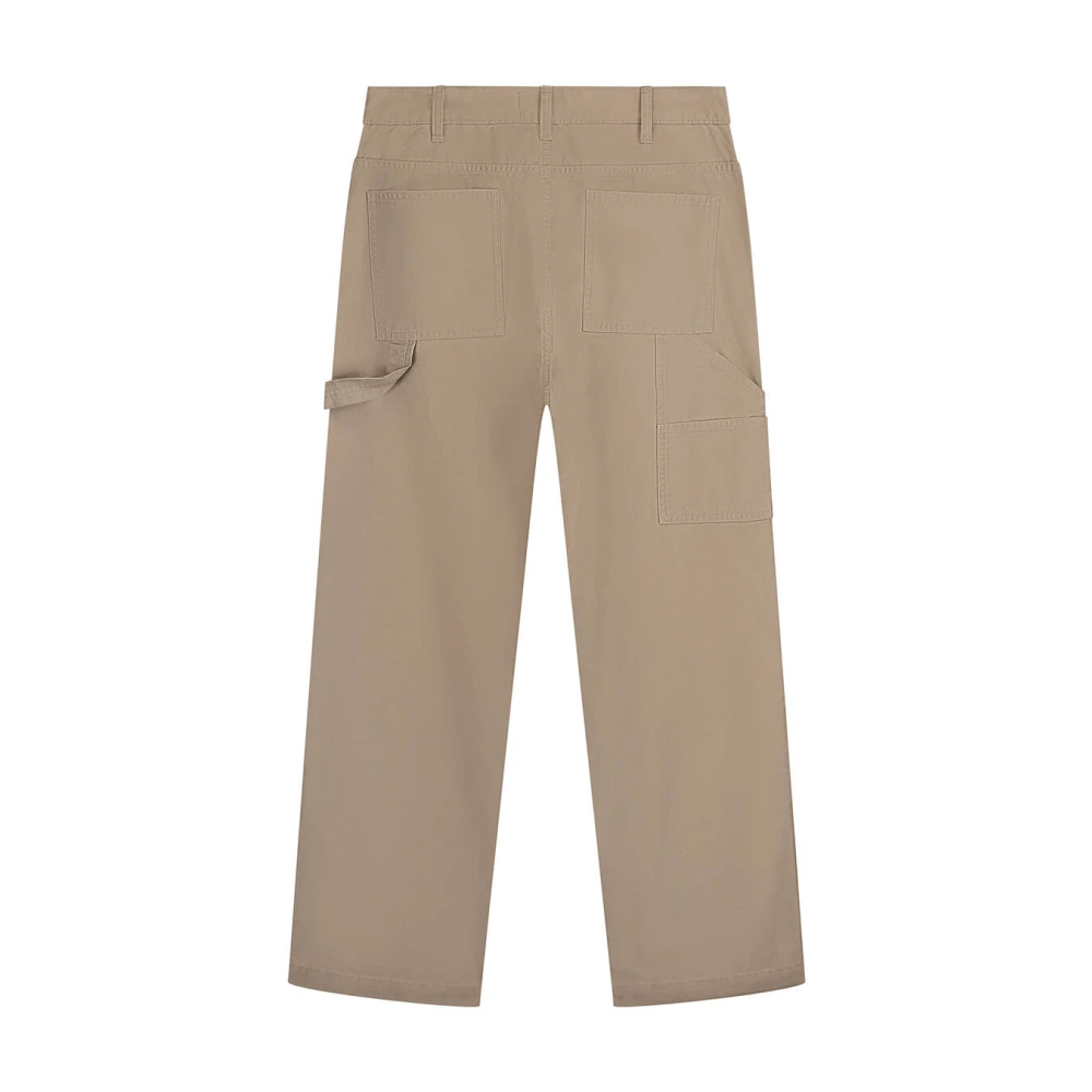 Pure Path Werkkleding Straight Fit Chino Broek Beige Heren