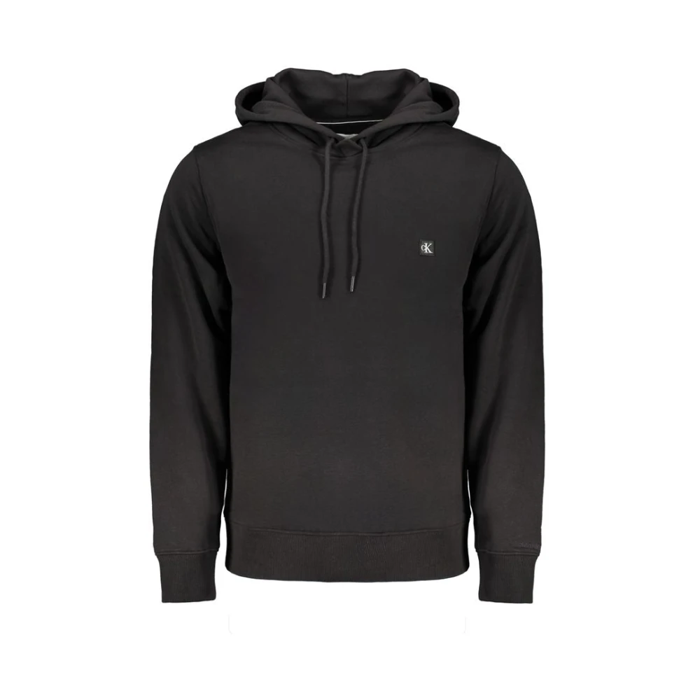 Calvin Klein Men's Black Hoodies, Xl, Cotton Hoodie With Logo