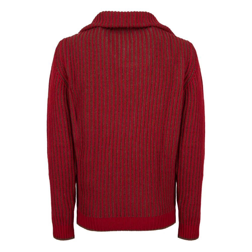 Gallo Visser's Rib Mock-Neck Sweater Multicolor Heren