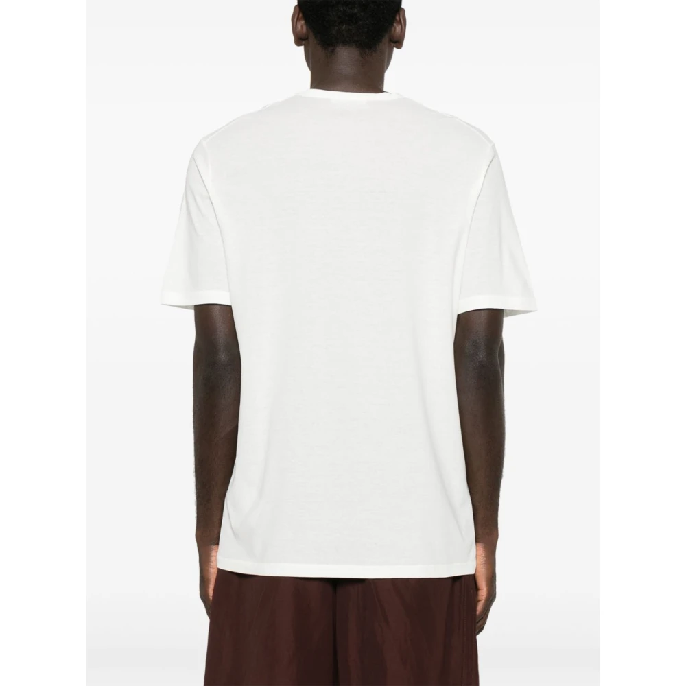 Jil Sander Wit T-shirt en Polo White Heren