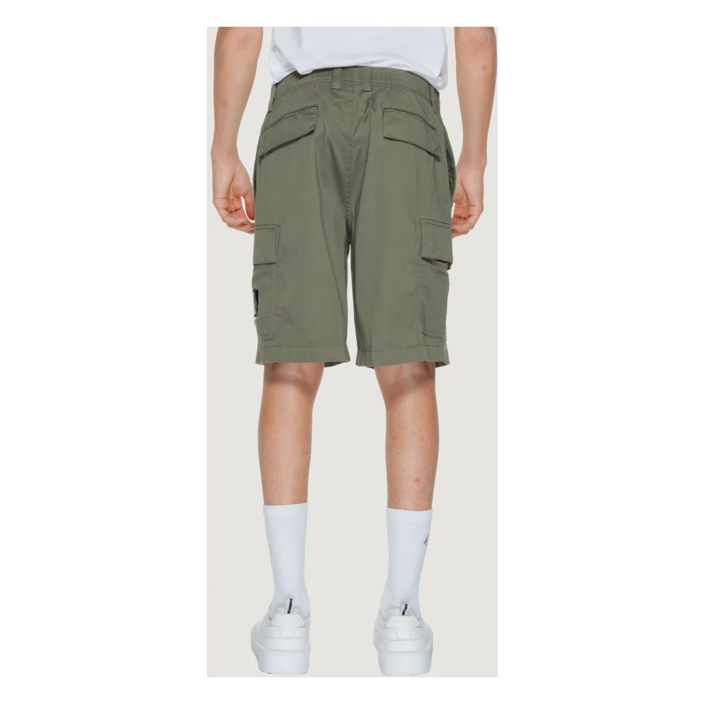 Calvin Klein Jeans Stijlvolle Groene Katoenen Heren Shorts Green Heren