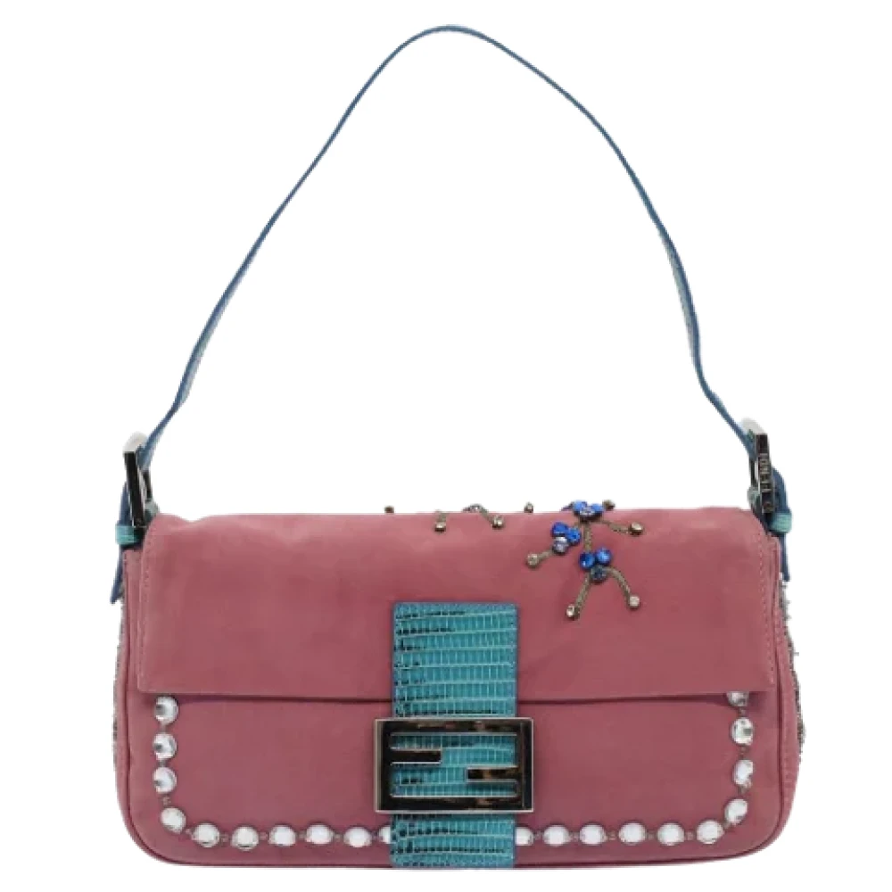 Fendi Vintage Pre-owned Suede fendi-bags Pink Dames