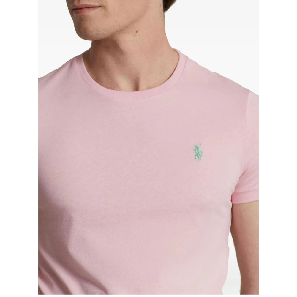 Ralph Lauren Korte Mouw T-Shirt Pink Heren