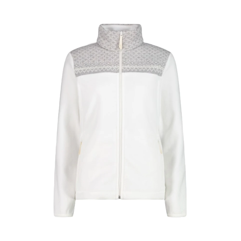 Cmp Women's Beige Light Jackets,, Cream Fleece Jumper Arctic Regular Fit Medium