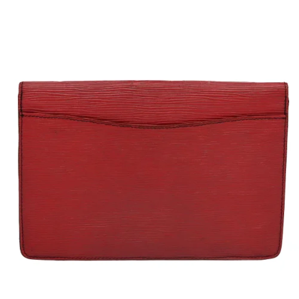 Louis Vuitton Vintage Pre-owned Leather clutches Red Dames