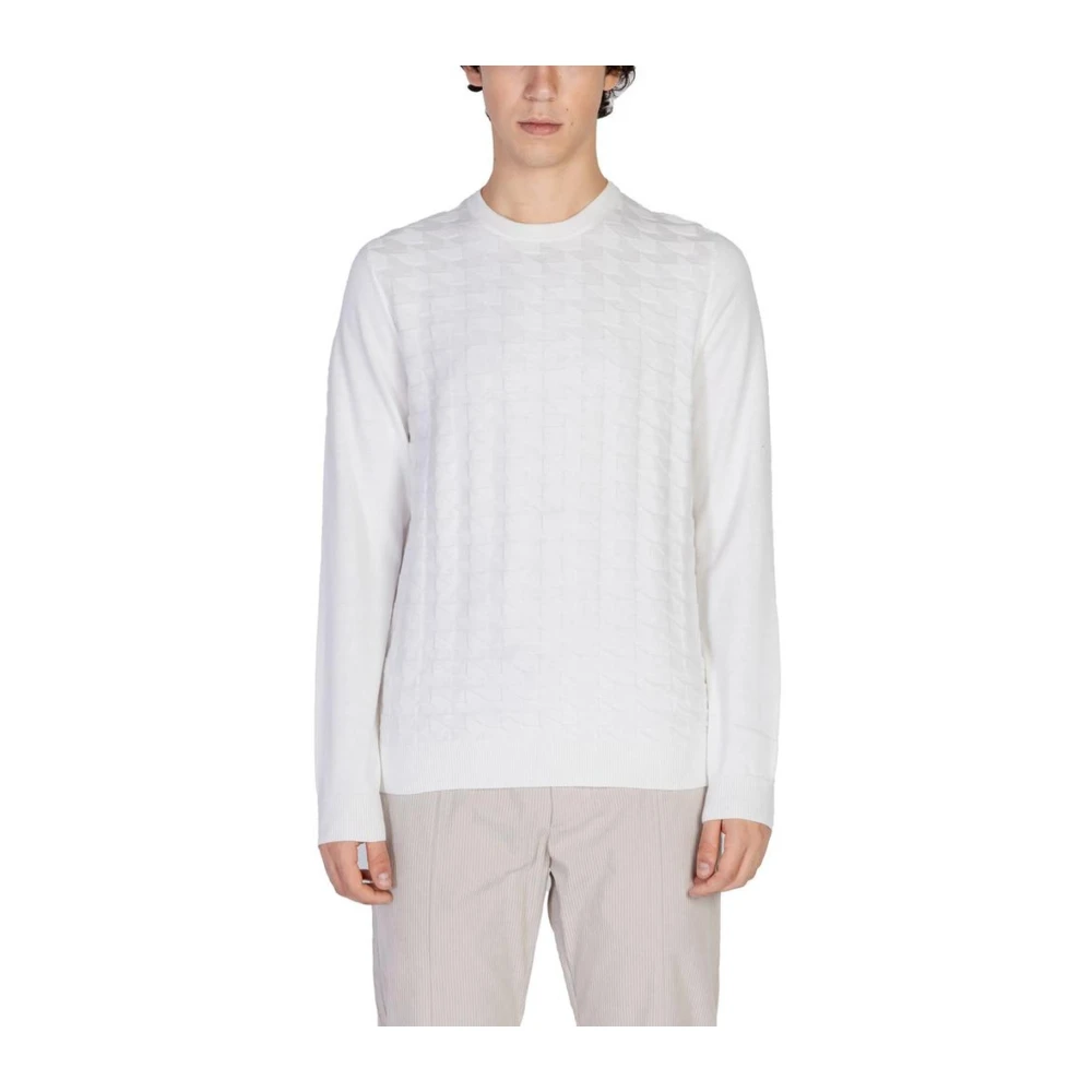 Antony Morato Gebreid T-shirt van katoen en wol White Heren