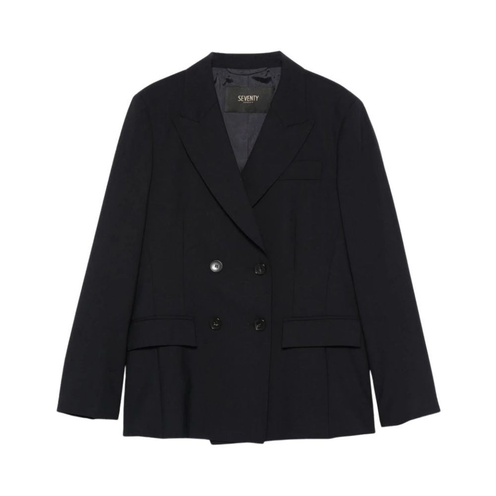 Seventy Women's Blue Blazers, L, Single-Breasted Blazer