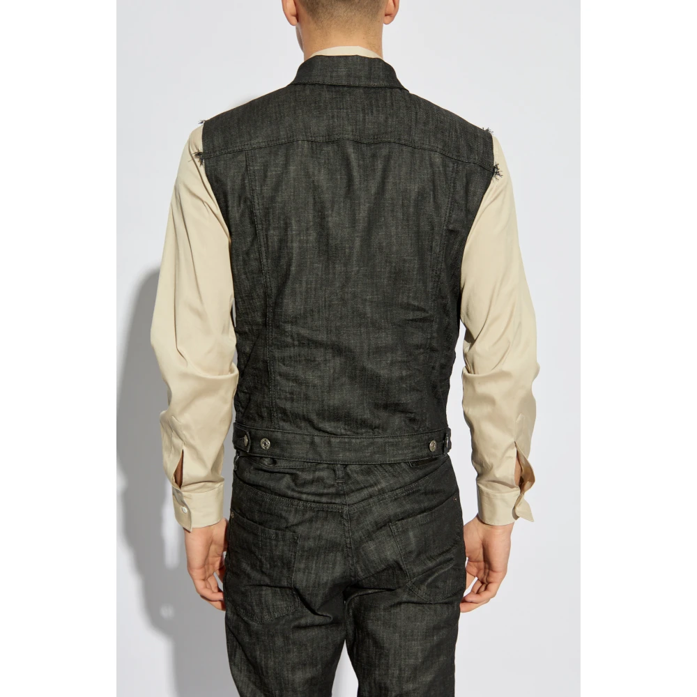 Dsquared2 Denim vest Black Heren