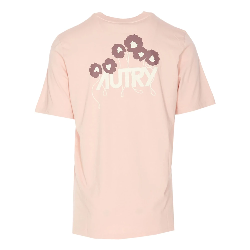 Autry Roze T-shirts en Polos Pink Heren